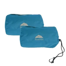 BlueHills Ultra Compact Travel blankets for two with Portable Carry Case Case...
