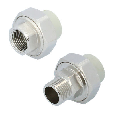 Verschraubung PP-R PPR Rohr 20x1/2'' IG AG Schweißtechnik Fittings