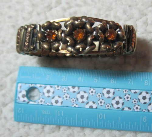 Vintage Bernstein LUSTERN LS Louis Stern 12K GP Sterling Silber Armreif Armband