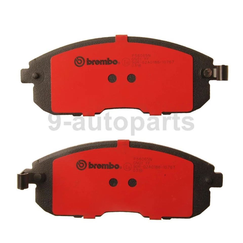 Juego de pastillas de freno de disco cerámicas delanteras traseras Brembo OE para 2001 2002 Infiniti G20 Foto 3 de 4