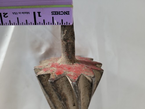 Vintage Old Drill Bit or Plumb Tool Large & Heavy 1/4" Stem - Picture 7 of 7