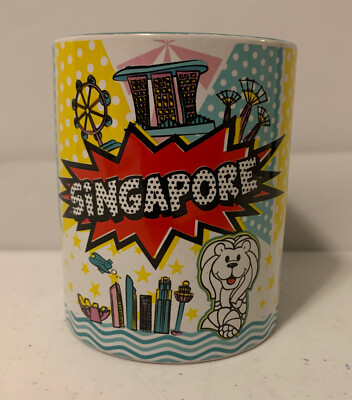 Grand Mug (tasse) Souvenir De Singapour "Lion City" - Occasion, Marque Dream Studios
