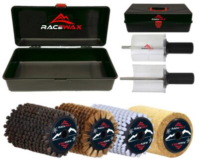 RaceWax Set Roto Bürste 100mm Kork Nylon Roßhaar Kupfer Rotorbürste Rotobürste