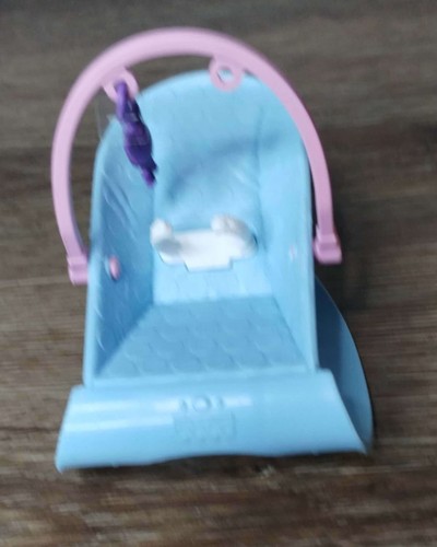 Fisher Price Mattel Azul Asiento Hinchable Balancín Casa de Muñecas Barbie Bebé - Imagen 2 de 5