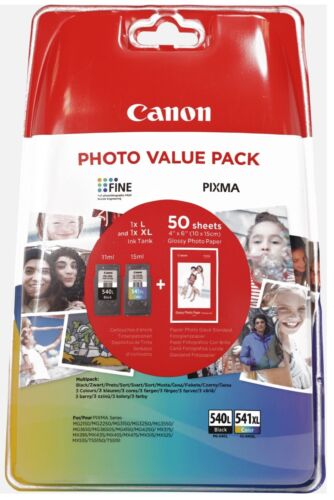 Lotto cartucce inchiostro Canon PG540 CL541 PG540L CL541XL per stampante PIXMA MG3150 - Foto 9 di 9