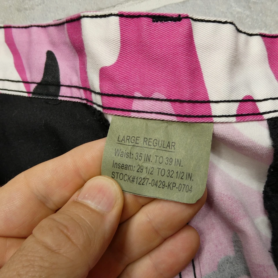 Rothco Camo Pants Womens Large 37x32 Pink Military Cargo Pocket Barbiecore - Image 3 of 4