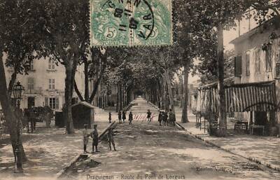 Old postcard 83 - DRAGUIGNAN (Var) - Route du Pont de Lorgues (animated)