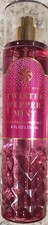 Bath  Body Works Christmas Holiday TWISTED PEPPERMINT Body Mist 8oz Gift-wrap