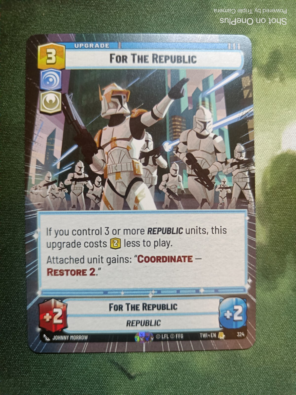 STAR WARS UNLIMITED FOR THE REPUBLIC 324 TWILIGHT OF THE REPUBLIC HYPERSPACE