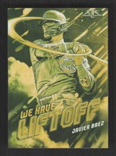 Javier Baez  2021 Topps Fire  We Have Liftoff Gold Minted Chicago Cubs #WHL-4