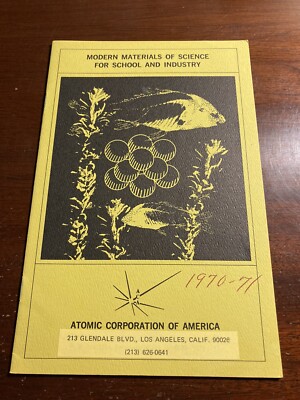 Modern Materials of Science for School and Industry Atomic Corporation America