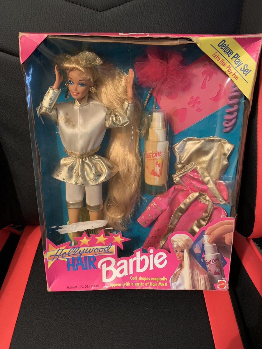 1992 NEW IN BOX VINTAGE HOLLYWOOD HAIR BARBIE DELUXE PLAY