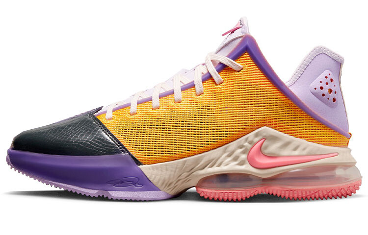 【美品】NIKE Lebron 19 Low LA Yellow/Purple Mismatch Vibes Make It To This Nike LeBron 19 Low