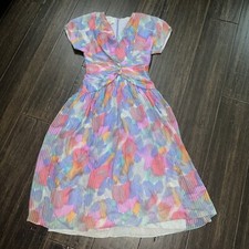 vtg 90s dress Morton Myles for the Warrens size 6 multicolor