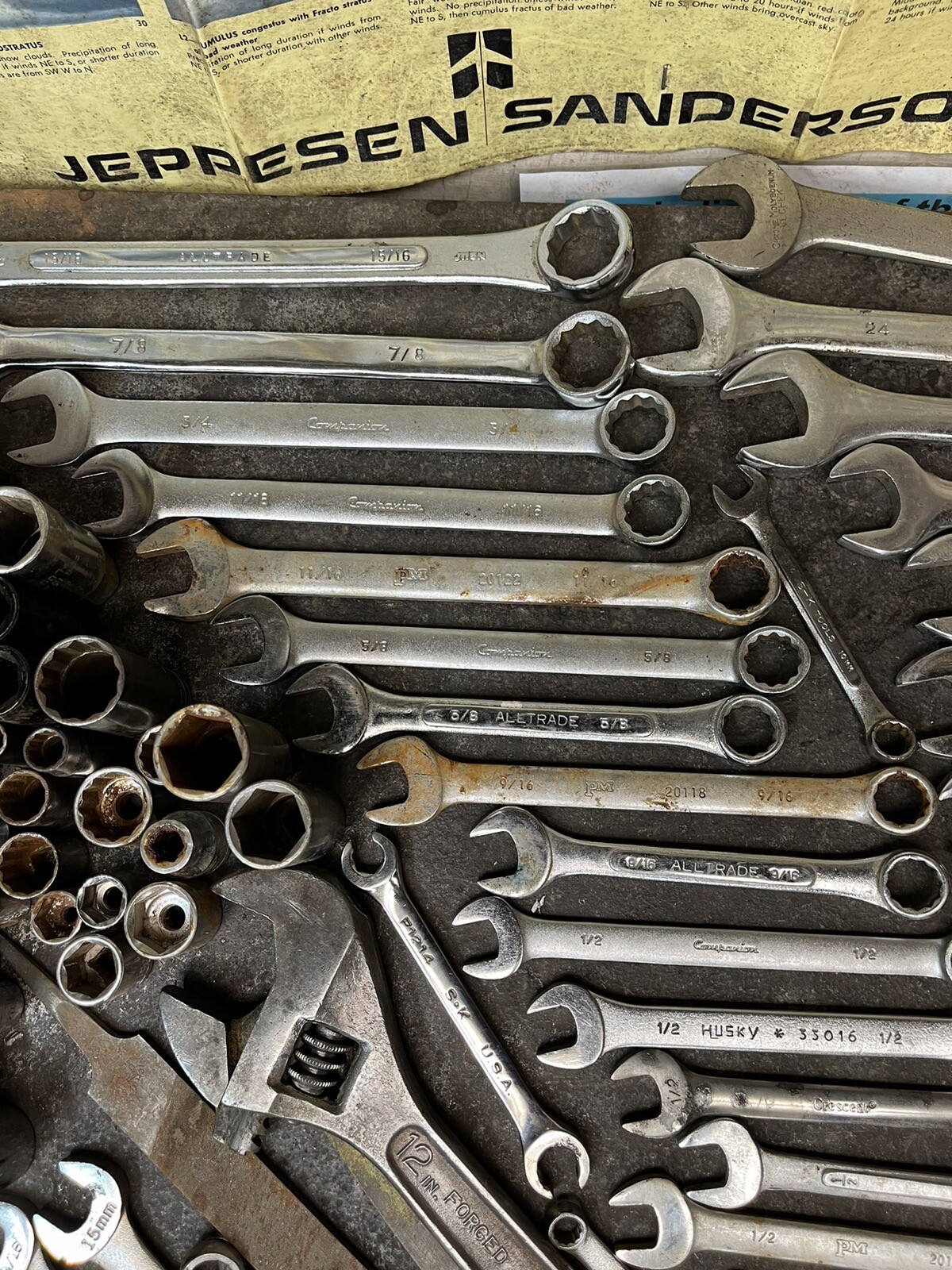 Tool Lot Mixed Brands Craftsman SK Eastco PT Tools Stanley Tat Wiss