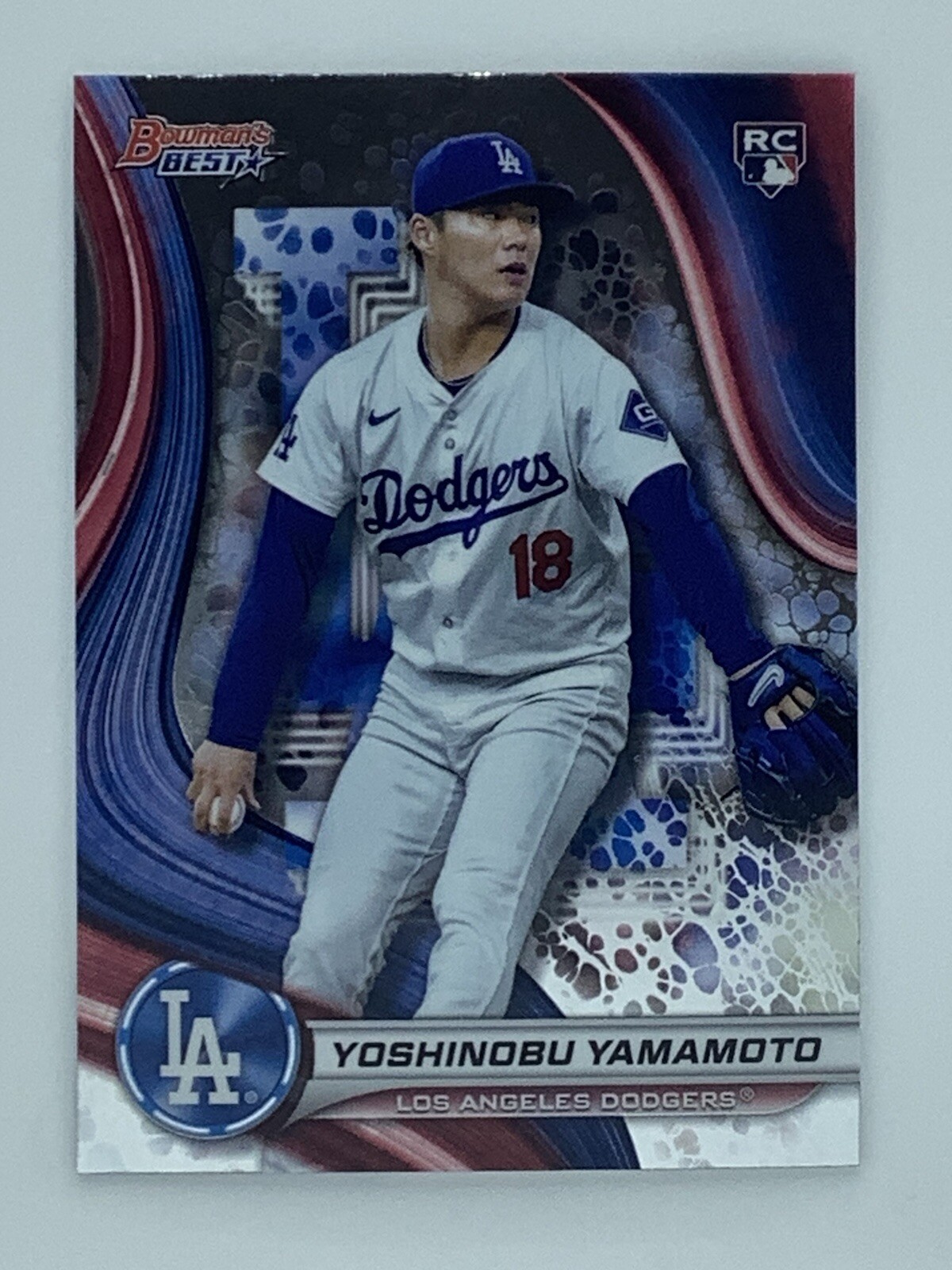 2024 Bowmans Best Baseball- Yoshinobu Yamamoto Rookie #34 Dodgers