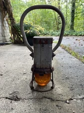 VINTAGE JUST RITE CARBIDE MINER'S LAMP FLASH LIGHT FLASHLIGHT JUSTRITE 1931 CNJ