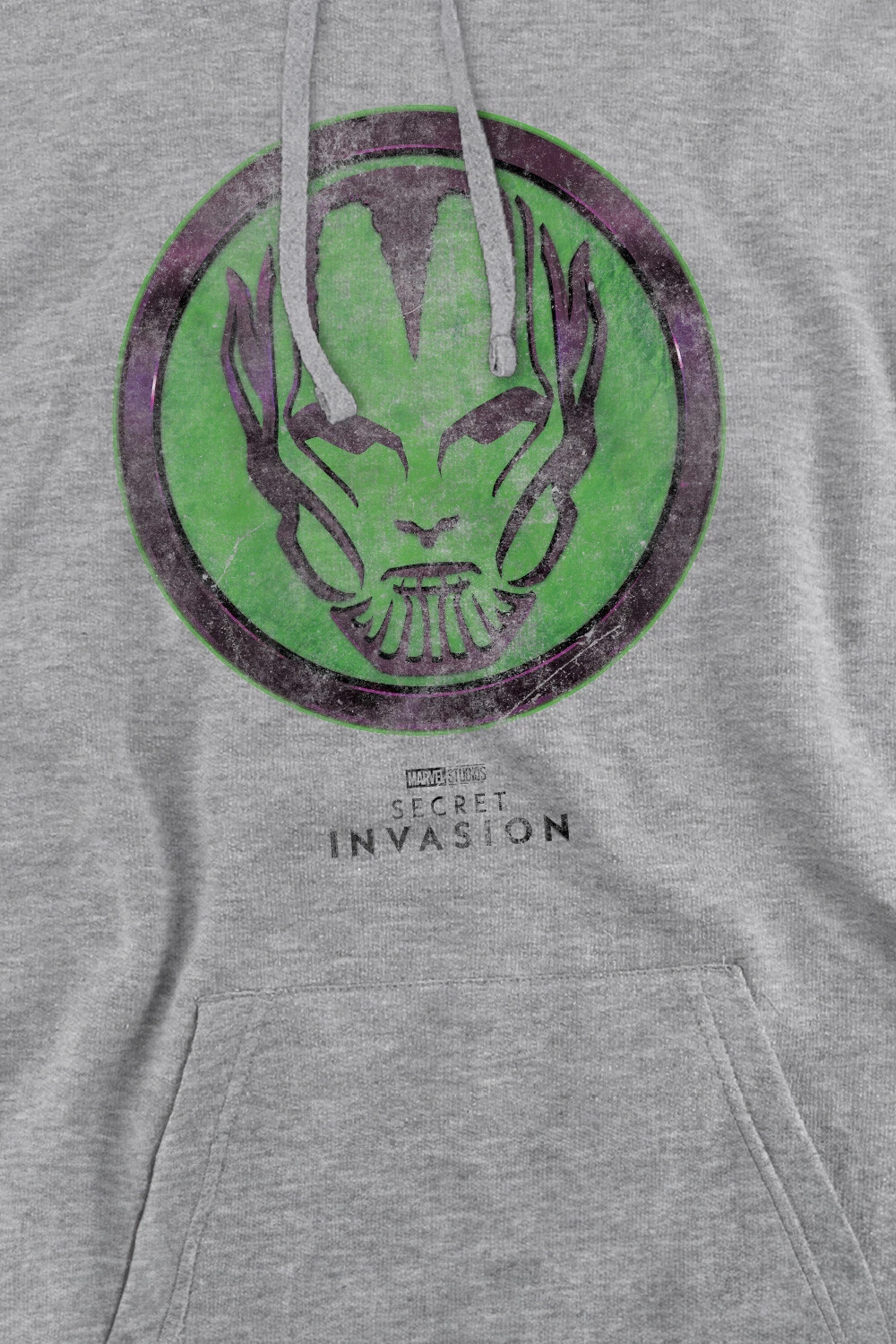 UNDERCOVER Felpa con cappuccio uomo Secret Invasion Badge S 2XL Athletic Heather