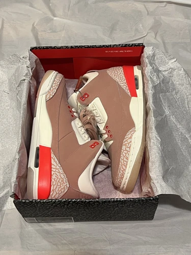 Air jordan 3 Retro Women’s 10 Men’s 8.5 Rust Pink
