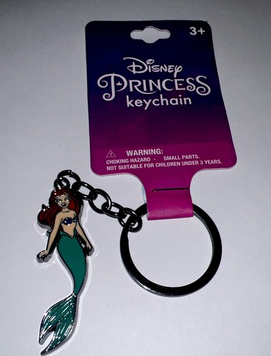 Disney Princess Keychain Ariel 4" Long Brand New Metal Original Ariel - Picture 2 of 7