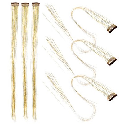 6 Pcs Glitzer Extensions Haare Lametta-flechthaar Glitzer-Haarschmuck