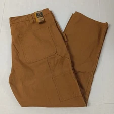 Brahma Heavy Work Carpenter Pants Men's Size 38x32 Relaxed Fit Brown