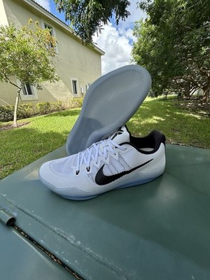 Nike Zoom Kobe 11 TB Fundamental White Black Basketball 856485-100 Nike Zoom Kobe 11 TB Fundamental White Black Basketball 856485-100