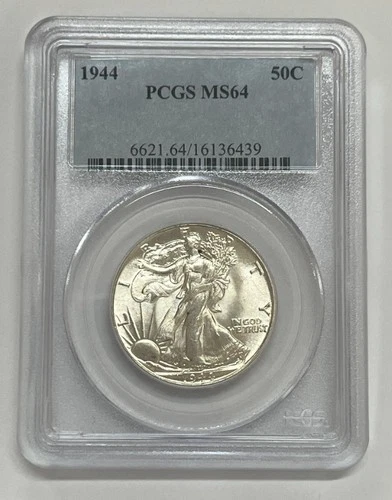 1944 Philadelphia Walking Liberty Silver Half Dollar PCGS MS64 Uncirculated