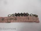 VINTAGE NAVAJO INDIAN PEARL BEADS SQUASH BLOSSOM NECKLACE CHAIN EXTENDER STERL — photo 5