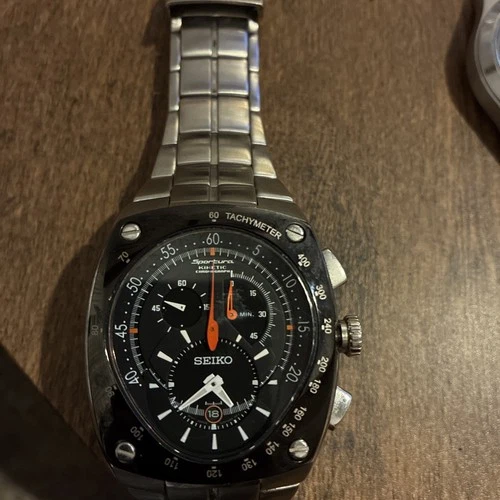Vintage Seiko Sportura Kinetic Chronograph 7L22-0Ad0 works