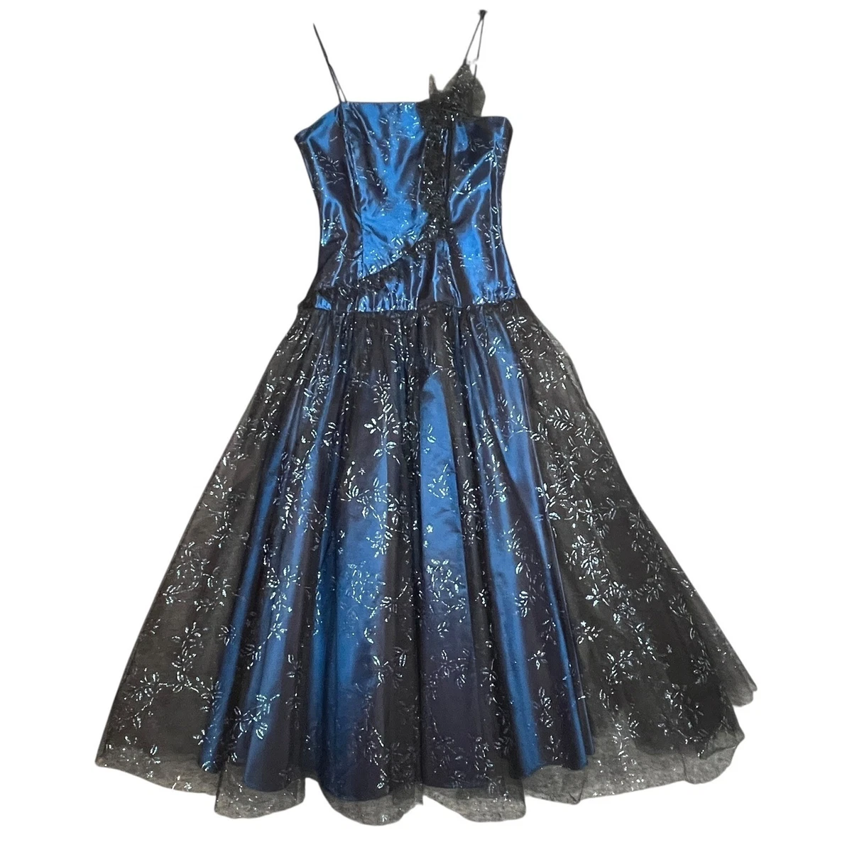 green emerald velvet dress Dark starry sky purple tulle long prom dress purple evening dress BD19 –  BlingDress main image 1