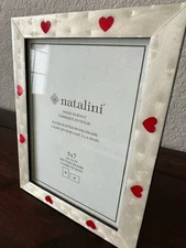 5x7 NATALINI PHOTO/PICTURE FRAME RED HEARTS