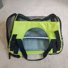 OxGord Soft Sided Airline Approved Pet Travel Carrier for Dogs Cats bright green