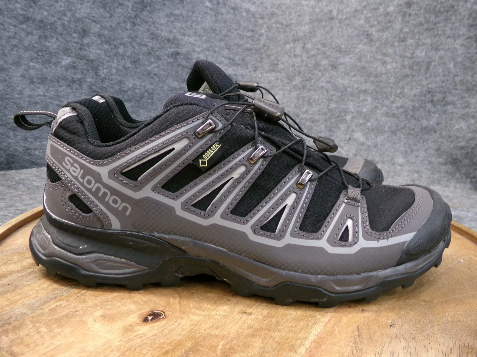 Scarpe da trail running Salomon X Ultra 2 GTX da uomo taglia 8 US nere grigie sneakers