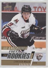 2017-18 Upper Deck CHL Star Rookies Exclusives 19/100 Cameron Hillis #352 00ah