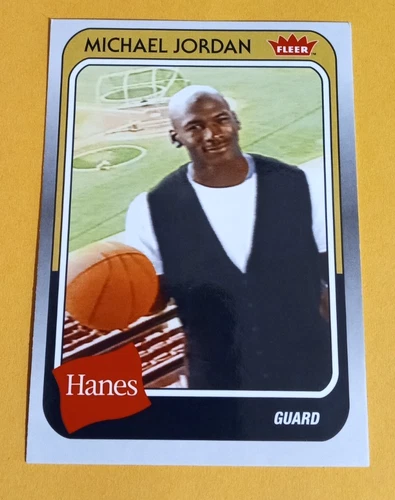 2019 Fleer Basketball Hanes Michael Jordan Card #MJ-12, HOF - Chicago Bulls