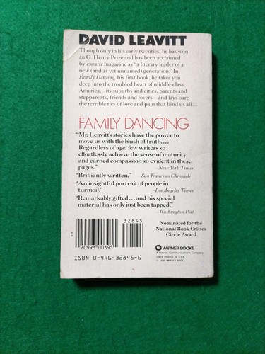 Family Dancing by David Leavitt (1991, Mass Market) - Picture 2 of 2