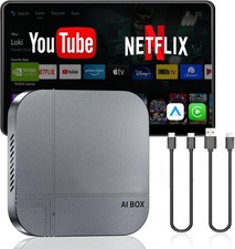 AI Box WiFi Wireless TV Movie Streaming Netflix YouTube Android CarPlay Adapter
