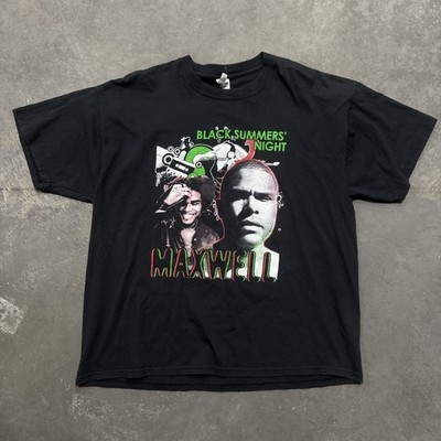 Vintage 2008 Maxwell Jazmine Sullivan Black Summers Night Promo Rap Tee Shirt
