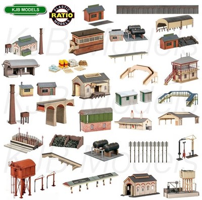 Spur N Verhältnis Modelleisenbahn Bausätze - Zaun Bahnhof Schuppen Hütte etc. - Auswahlliste