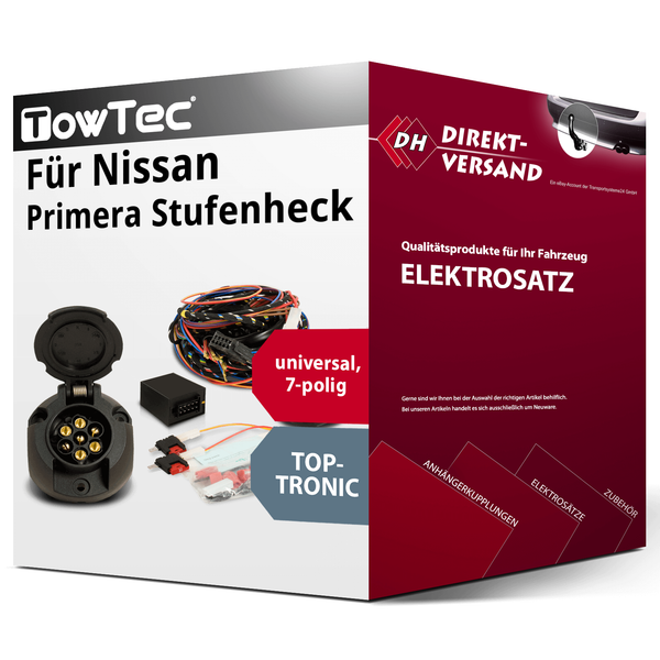 E-Satz 7Polig Universell für Nissan Primera Stufenheck 06.1990-06.1996 Esatz-image