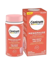 Centrum Menopause Support + Clear Mind & Calm Mood Supplement 30 Tab Exp 05/26