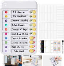 Magnetic Chore Chart for Kids, ADHD Tools for Kids to Do List Checklist Task Boa