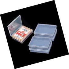4PCS Playing Card Deck Cases Clear Plastic Gaming Game Card Holder Organizer,...