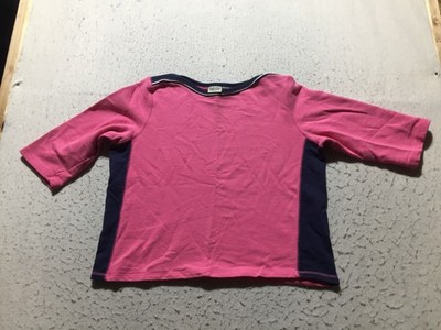 Classic Elements Sweatshirt Womens XL Pink Short Sleeve Boat Neck