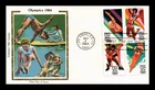US COVER OLYMPICS 20C FIRST DAY ISSUE SETENANT COLORANO SILK CACHET