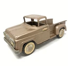 Vintage 1960 Bronze Tonka Toys Stepside Pickup Truck Pressed Steel Clean