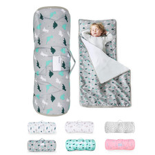 Toddler Nap Mat with Pillow and Blanket Kids Sleeping Bag for Preschool/Daycare