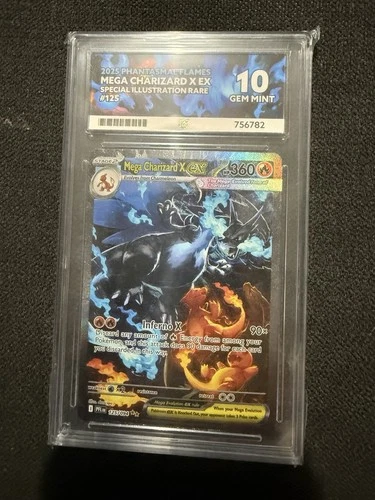 Mega Charizard 125/094 Phantasmal Flames Ace 10