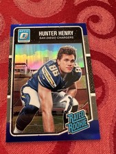 2016 Panini Donruss Optic #169 Hunter Henry Rookie RC Blue /149 Chargers Card. rookie card picture